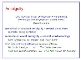 One Morning I Shot An Elephant In My Pajamas Ambiguity Artificial Intelligence Speech And Natural Language Processing Ppt Download