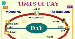 Four times of the day is a series of four oil paintings by english artist william hogarth. Different Times Of Day In English English Study Online