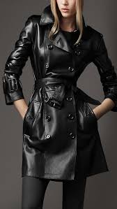 Burberry Leather Trench Trench Coats Women Leather Jackets Women Leather Trench Coat