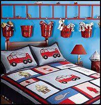 Loving The Ladder With The Pails Hanging Off It Could Be Cute For A Construction Themed Room As Well Children Room Boy Big Boy Bedrooms Firefighter Bedroom