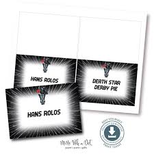 May The 4th Derby Party Food Signs Editable Printable File Table Tents Cards Horse Star Race Add Your Own Text Digital File Derby Party Party Food Signs Derby Party Food