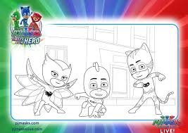 Find out your favorite coloring sheets in these pj masks coloring pages and enjoy coloring the sheet with the colors of your choice. Pj Masks Live Time To Be A Hero Leaps Into The Bay Area Ticket Giveaway Free Coloring Page