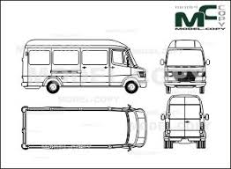 Mercedes Benz 408 D 410 D 410 Box High Roof Very Long Blueprints Ai Cdr Cdw Dwg Dxf Eps Gif Jpg Pdf Pct Ps Mercedes Benz Blueprints Mercedes