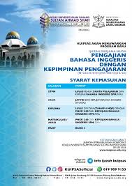 Program, director, chronogram, refreshment, fellow advisor, result oriented. Ijazah Sarjana Muda Pengajian Bahasa Inggeris Dengan Kepimpinan Pengajaran Kolej Universiti Islam Pahang Sultan Ahmad Shah