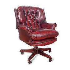 Chesterfield Presidents Leather Office Chair Amazon Co Uk Kitchen Home