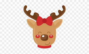 Download Reindeer Svg Scrapbook Cut File Cute Clipart Files Girl Reindeer Clipart Free Transparent Png Clipart Images Download