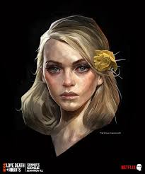 Artstation Love Death And Robots Sonnie S Edge Cedric Peyravernay Fantasy Portraits Character Portraits Robot Concept Art