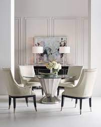 Cimota velvet dining chairs set of 2, upholstered modern tufted dining room chairs nailhead trim armless side chair with solid wood for kitchen/dining room/bedroom (dark grey, ring on the back) $294.99 $ 294. Nailhead Dining Chair Horchow Com
