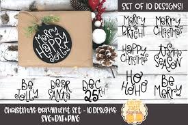 Available source files and icon fonts for both personal and commercial use. Christmas Ornament Bundle Christmas Svg For Wood Rounds 876139 Cut Files Design Bundles