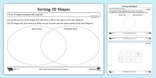 Free interactive exercises to practice online or download as pdf to print. Sort 3d Shapes Differentiated Worksheet Teacher Made