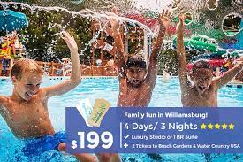 Williamsburg vacations offers more than great hotel rates; Busch Gardens Williamsburg Packages Lowest Ticket Prices