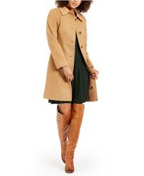 Get the best deals on anne klein wool cashmere coat and save up to 70% off at poshmark now! Anne Klein Cashmere Petite Single Breasted Club Collar Coat Created For Macy S In Camel Natural Lyst