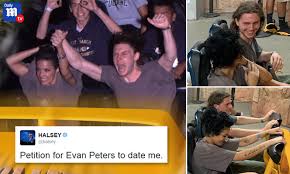 'i can't imagine a world without you in it'. Halsey Is Spotted Getting Cozy With Evan Peters As They Hold Hands On A Roller Coaster Daily Mail Online