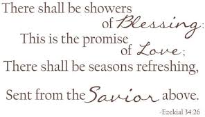 Items Similar To There Shall Be Showers Of Blessing Ezekial 34 26 Custom Vinyl Decal 26 X 45 On Etsy Showers Of Blessing Custom Vinyl Decal Words
