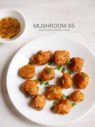 Mushroom 65 Recipe With Step By Step Pics Crispy And Tasty Mushroom 65 Is A Delicious Starter Mushroom Recipes Indian Indian Food Recipes Indian Snack Recipes