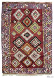 Vintage Manisa Kilim Rug Rugs Vintage Kilim Rug Overdyed Vintage Rugs