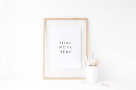 Bundle A4 Wooden Frame Mock Up Wooden Bundle Frame Mockups Branding Design Inspiration Branding Design Frame Mockups