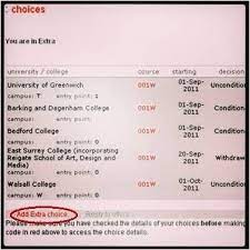Ucas conservatoires track is unavailable until 08:30 on tuesday 10 august (uk time), while we process exam results. Adding A Choice Through Ucas Extra Look For The Add Extra Choice Link When You Re Logged In To Track Student Life University Of Greenwich College Courses