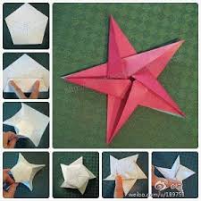 Origami Paper Star Garland Christmas Origami Paper Crafts Origami Stars