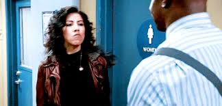 Поделись gif или посмотри похожие gif теги. B99thingsv2 Stephanie Beatriz Rosa Diaz Brooklyn Nine Nine Rosa