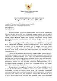 Https Www Kemdikbud Go Id Main Blog 2018 04 Pidato Menteri Pendidikan Dan Kebudayaan Dalam Peringatan Hari Pendidikan Nasional 2018