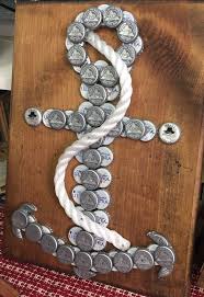 Silver Bottle Cap Anchor Beer Cap Art Bottle Cap Crafts Beer Bottle Cap Crafts