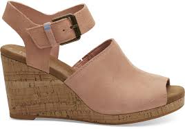 Coral Pink Suede Womens Tropez Wedges In 2019 Womens