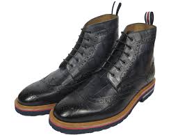 Schuhe sind in sehr gutem getragenen zustand. Melvin Hamilton Matthew7 Leder Stiefel Boot Derby Budapester Vintage Blau