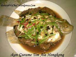 Resep Ikan Gurame Tim Steam Hongkong Ala Dentist Chef Resep Ikan Resep Masakan Asia Makanan Sehat