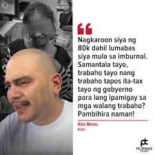 Naglabas ng kanyang saloobin ang aktor na si Kiko Matos kaugnay ng  kontrobersyal na tulong pinansyal na ibinigay ng gobyerno sa babaeng  nag-viral kamakailan dahil sa pag-ahon mula sa isang imburnal sa