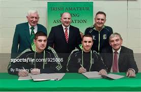 Sportsfile - Joe Ward and David Oliver Joyce sign to AIBA Pro Boxing Photos  | page 1