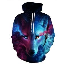 Details About 3d Print Space Galaxy Wolf Sweatshirt Jacket Pullover Hoodie Sweater Cool