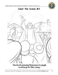 Click on the coloring page to open in a new window and print. Martin Luther Activities The Torchlighters