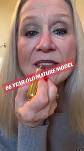 66 Year Old Mature Model Danielle Dubonnet #mature #granny #grandma #mom  #yoga #model #lipstick