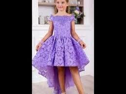 فستان سواريه لطفله دانتيل كلوش قصير من الامام طويل من الخلف Youtube Little Girl Pageant Dresses Hijab Dress Party Girls Pageant Dresses
