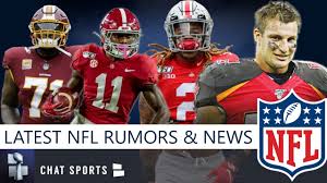 18 was houston texans quarterback deshaun watson. Nfl News Rumors Latest On Gronk Trent Williams 2020 Nfl Draft Trades Henry Ruggs Percy Harvin Youtube