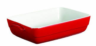 Pyrex 25cm Wave Ceramic Rectangular Roaster Red For More Information Visit Image Link Ceramic Bakeware Cookware Essentials Roasting Pan