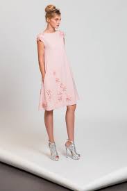 Tony Ward Rtw Ss17 I Style 02 I Powder Pink Cocktail Dress In Silk Moroccan Crepe Embellished Beautiful Dresses Short Embellished Cocktail Dress Ready To Wear