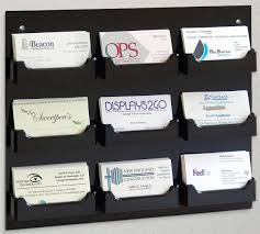 3.88h x 7.89w x 3.63d. 9 Pocket Business Card Holders Wall Mount
