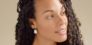 Cushion Crystal Hook Earrings