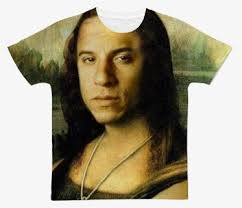 Nicolas Cage As The Mona Lisa ﻿premium Sublimation
