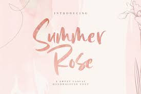 We offer some of the most downloaded fonts on the internet. Summer Rose Font Free For Personal