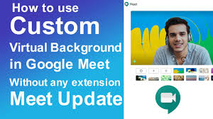 Google meet uses artificial intelligence to filter out background noise. How To Use Custom Virtual Background On Google Meet Meeting Google Meet Update 2020 Youtube