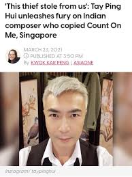 Check out the behind the scenes at his today photoshoot, where. This Thief Stole From Us Tay Ping Hui Unleashes Fury On Indian Composer Who Copied Hardwarezone Forums