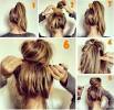 Step By Step Messy Bun For Thick Hair