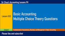 Lesson 032 - Basic Accounting Multiple Choice Theory Questions ...