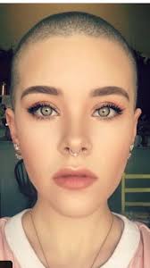 And this woman, whose buzz cut highlights her beautiful lip ring. Pin On Ball Babes
