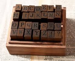 Now close to 30 years later and i wanted that same experience for my granddaughter. 28 Pcs Rubber Alphabet Stamps Set Diary Stamps With Wood Box Etsy Singapore