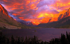 Where can i find pictures of glacier national park? Sunset At Glacier National Park In Alberta Canada Hd Wallpaper Background Image 1920x1200
