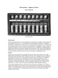 Worksheets are the japanese abacus, the soroban abacus handbook, the teachers views on the teachers views on soroban abacus training. The Soroban Japanese Abacus Multiplication Teachers